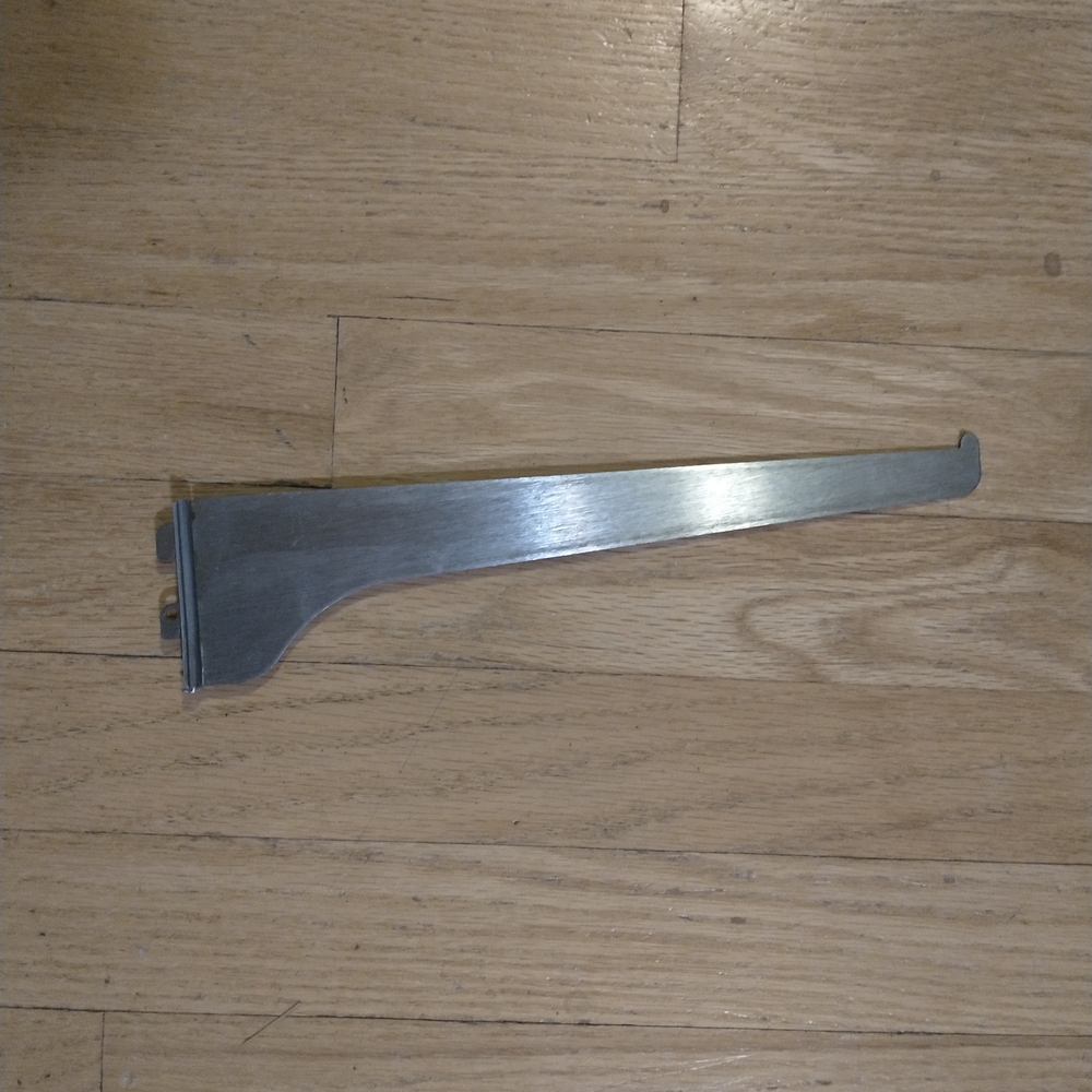 Metal Closet Shelf Support Bracket - Silver